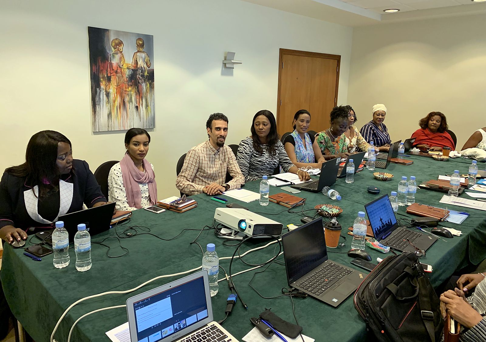 Shared iQ cohort working through a session in Kigali